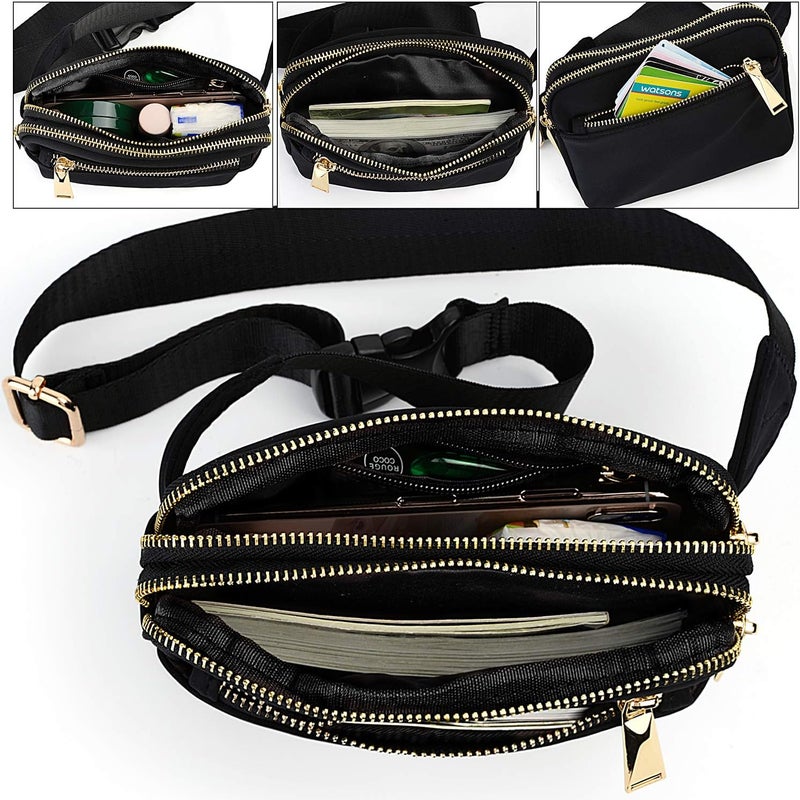 UTO Fanny Pack for Women Crossbody Trendy Fashion Belt Purse Chest Waist Hip Bumbag for Outdoor Shopping Travel Hiking - Image 3